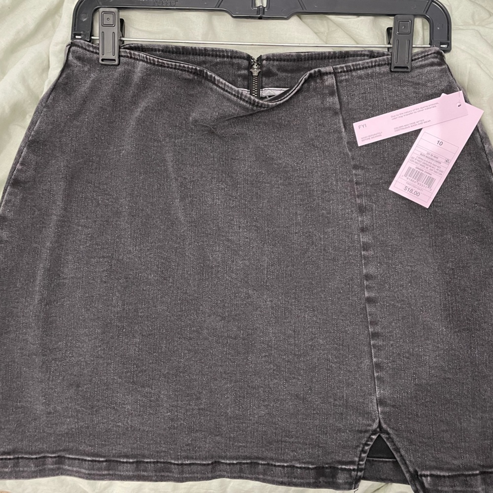 Black Denim Skirt NWT